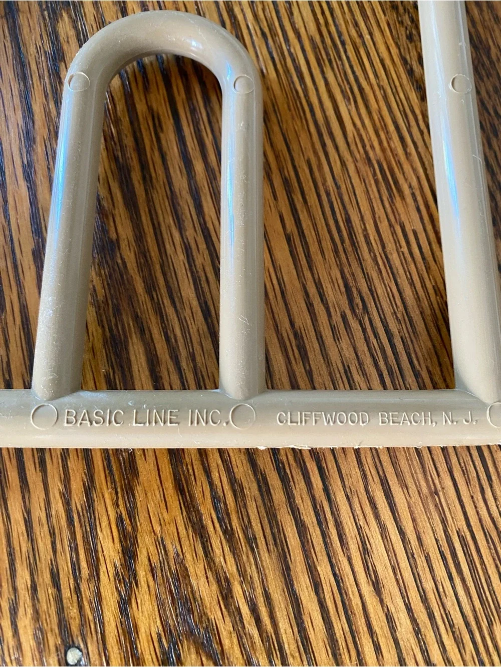 Vintage YAFFA Style Shoe Rack 1980s Beige Plastic Holds 8 Pairs 1981 Shoe Stack